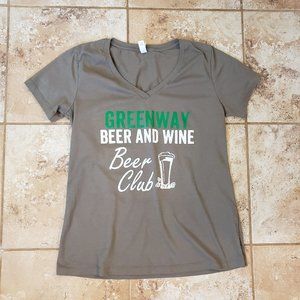 T-Shirt Tee Shirt Size XL Extra Large Greenway Beer and Wine Club